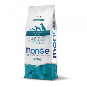 MONGE DOG ALL HYPOALLERGENIC SALMON TUNA sausā suņu barība Lasis, tuncis 12kg
